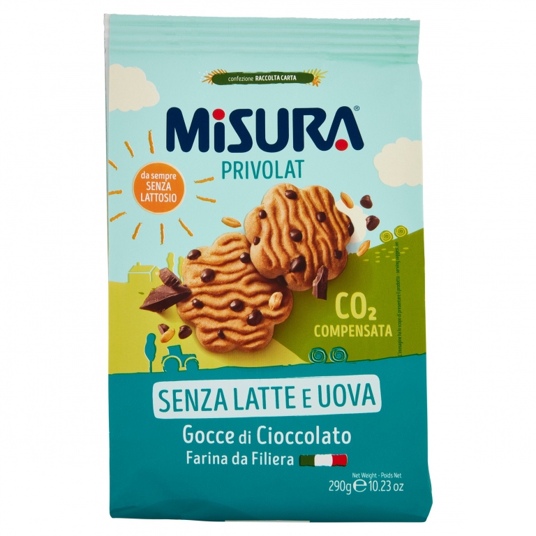 MISURA PRIVOLAT BISCOTTI CON GOCCE DI CIOCCOLATO 290 G
