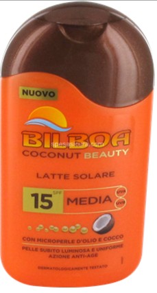 BILBOA COCONUT BEAUTY LATTE SOLARE SPF 15 MEDIA 200 ML