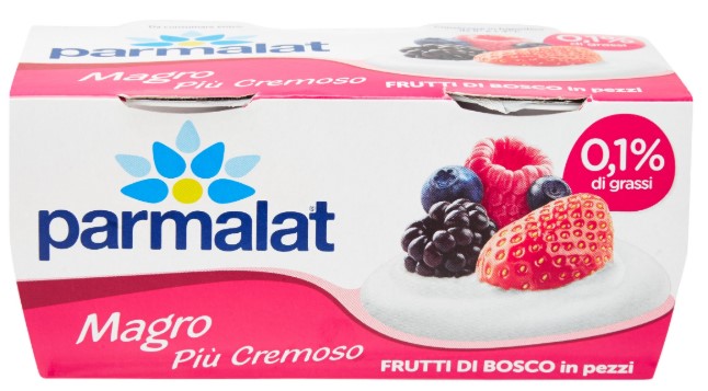 PARMALAT YOGURT MAGRO PIU CREMOSO AI FRUTTI DI BOSCO IN PEZZI 2 X 125 G