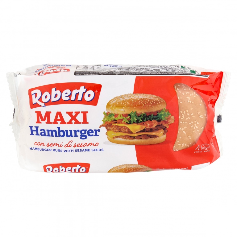 ROBERTO 4 MAXI HAMBURGER CON SESAMO GR.300             G