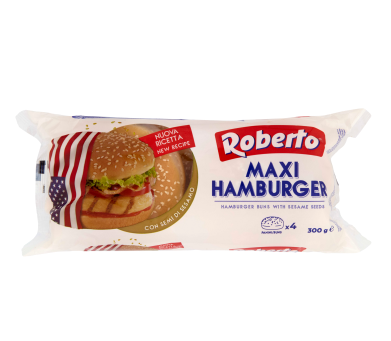 ROBERTO 4 MAXI HAMBURGER CON SESAMO GR.300 G