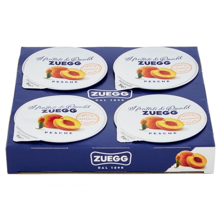 ZUEGG I FRUTTETI DI OSWALD ZUEGG PESCHE 4 X 25 G
