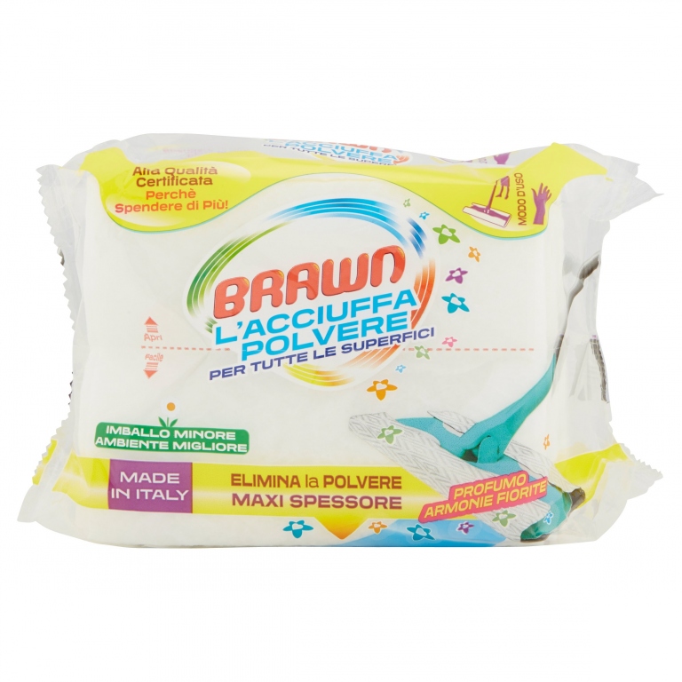 BRAWN L'ACCIUFFA POLVERE PER TUTTE LE SUPERFICI 14 PZ