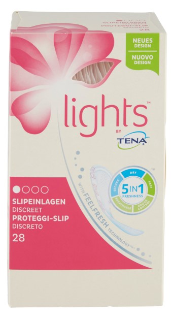 ASS.TENA LADY LIGHTS PROTEGGISLIP DISCRETO X28