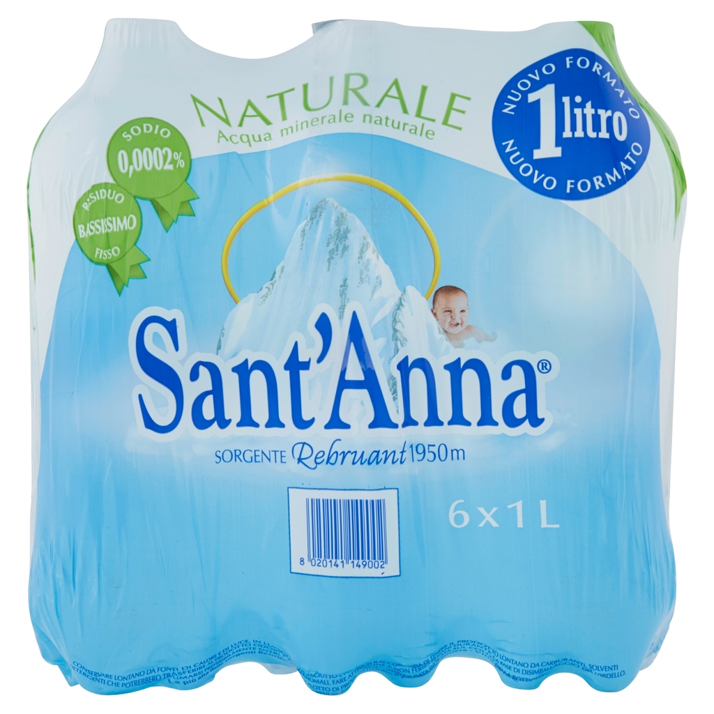 SANT'ANNA NATURALE SORGENTE REBRUANT 1 LITRO