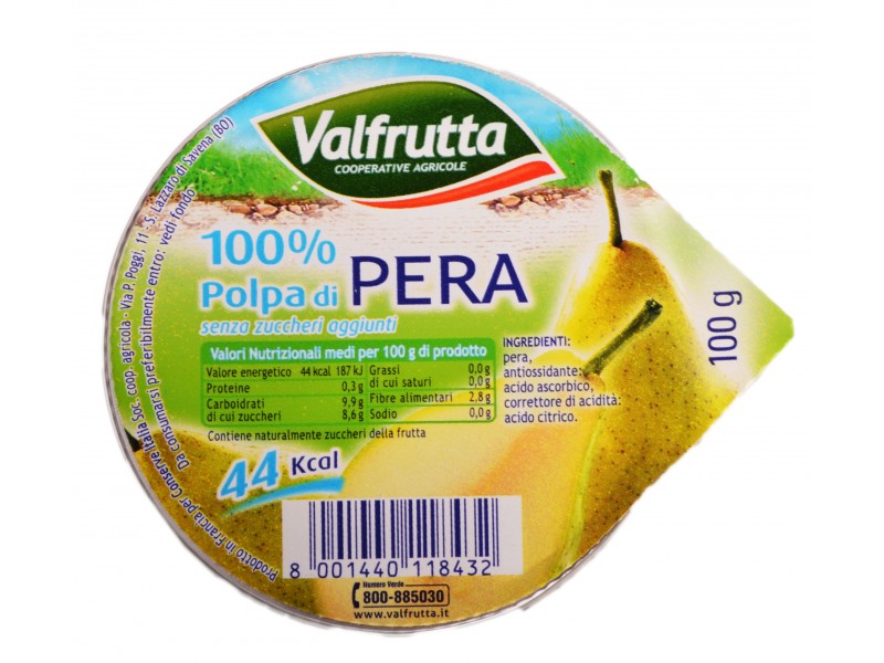 VALFRUTTA POLPA PERA  100 G