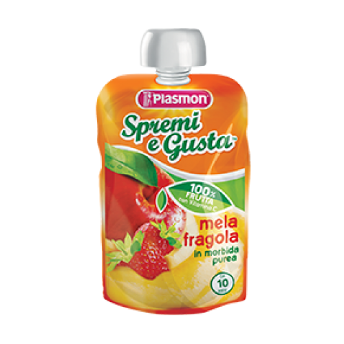 PLASMON SPREMI E GUSTA 100% MELA E FRAGOLA 100 G