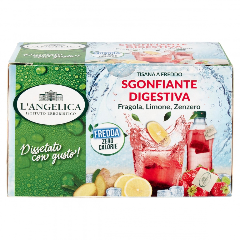 L'ANGELICA TISANA A FREDDO SGONFIANTE DIGESTIVA 18 FILTRI 39,6 G