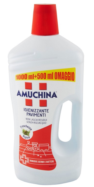 AMUCHINA LIQUIDO PAVIMENTI FRESCHEZZA ALPINA 1000ML    +500ML