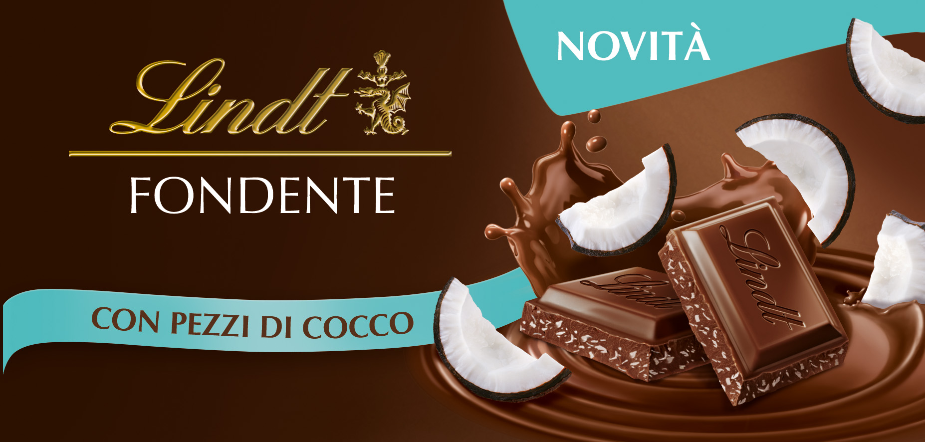 LINDT FONDENTE COCCO  GR.100