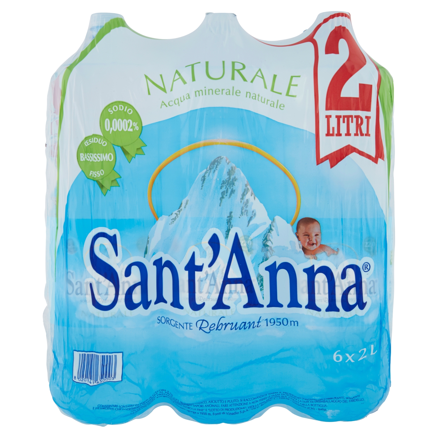 SANT'ANNA NATURALE SORGENTE REBRUANT 2 LITRI