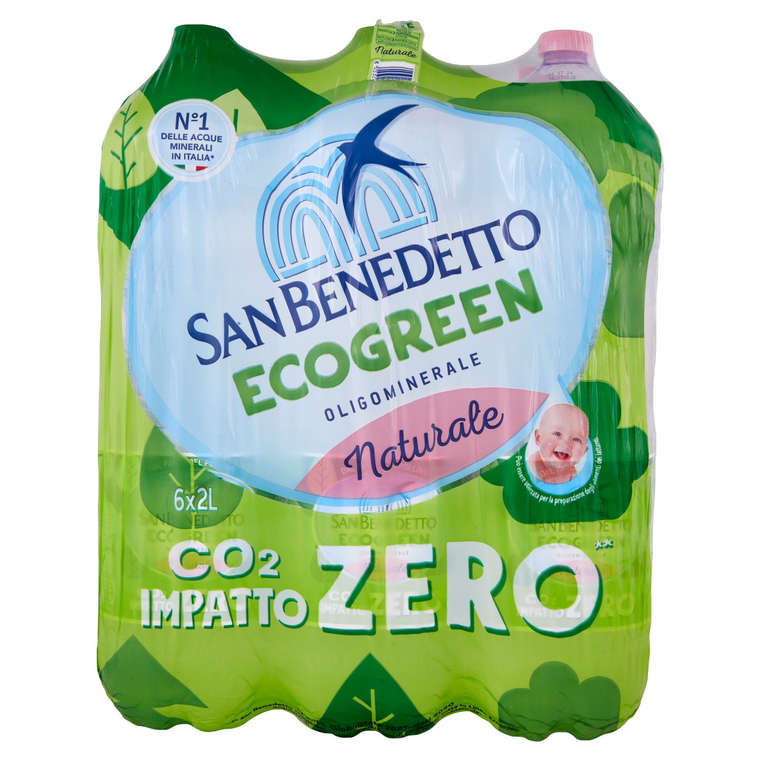 ACQUA MINERALE SAN BENEDETTO DAL PARCO DEL POLLINO NATURALE 6 X 2 L