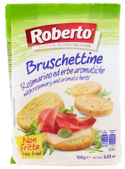 ROBERTO BRUSCHETTINE ROSMARINO ED ERBE AROMATICHE 100 G