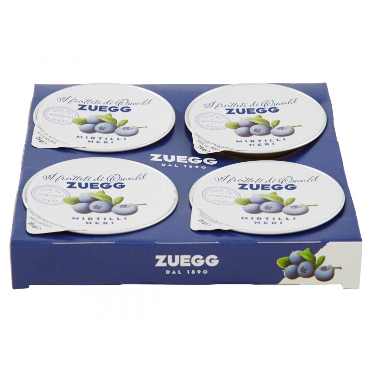 ZUEGG I FRUTTETI DI OSWALD ZUEGG MIRTILLI NERI 4 X 25 G