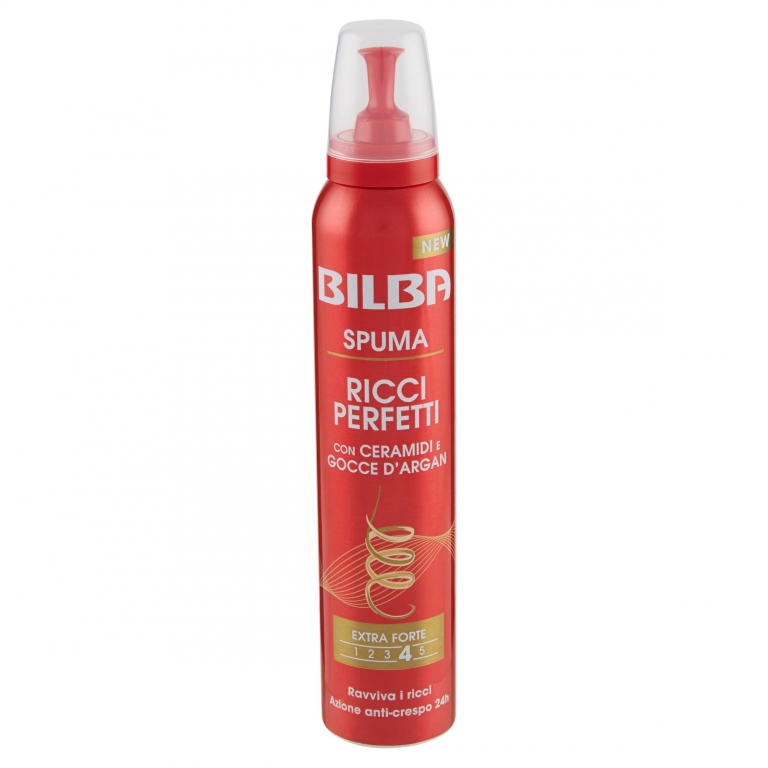 BILBA SPUMA RICCI PERFETTI CON CERAMIDI E GOCCE D'ARGAN 200 ML