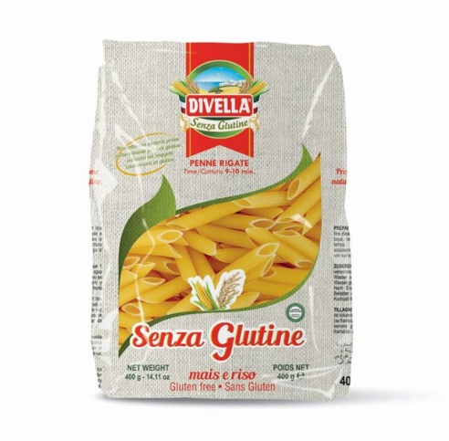 PASTA DIVELLA S/GLUTINE PENNE RIG.GR.400