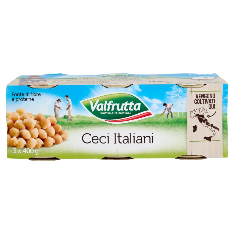 VALFRUTTA CECI ITALIANI 3 X 400 G