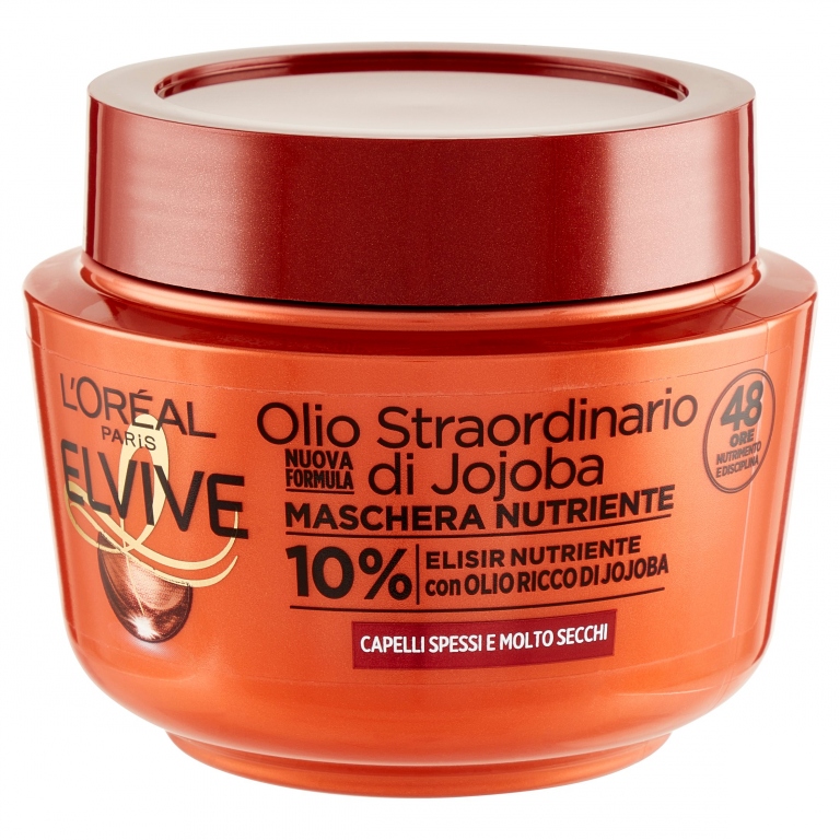 L'OREAL PARIS ELVIVE OLIO STRAORDINARIO, MASCHERA NUTRIENTE PER CAPELLI SECCHI O SPENTI 300ML