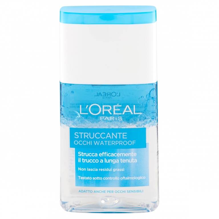 L'OREAL PARIS STRUCCANTE OCCHI WATERPROOF, STRUCCA EFFICACEMENTE IL TRUCCO A LUNGA TENUTA, 125 ML