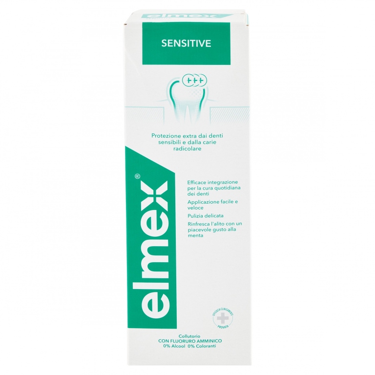 ELMEX COLLUTORIO SENSITIVE, PROTEZIONE EXTRA DAI DENTI SENSIBILI E DALLA CARIE RADICOLARE, 400 ML