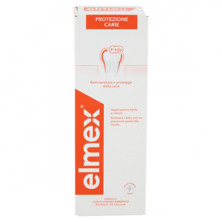 ELMEX COLLUTORIO PROTEZIONE CARIE CON FLUORURO AMMINICO, REMINERALIZZA E PROTEGGE DALLA CARIE 400 ML