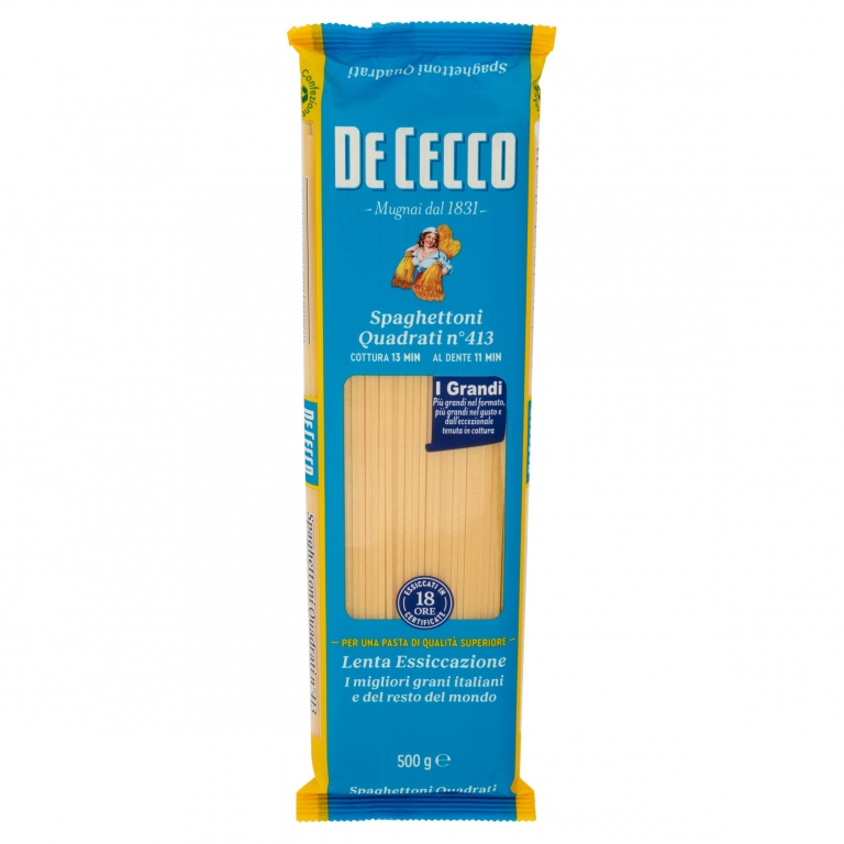 PASTA DE CECCO N.413 SPAGHETTONI QUAD.GR.500      