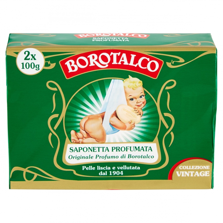 BOROTALCO SAPONETTA PROFUMATA COLLEZIONE VINTAGE 2 X 100 G