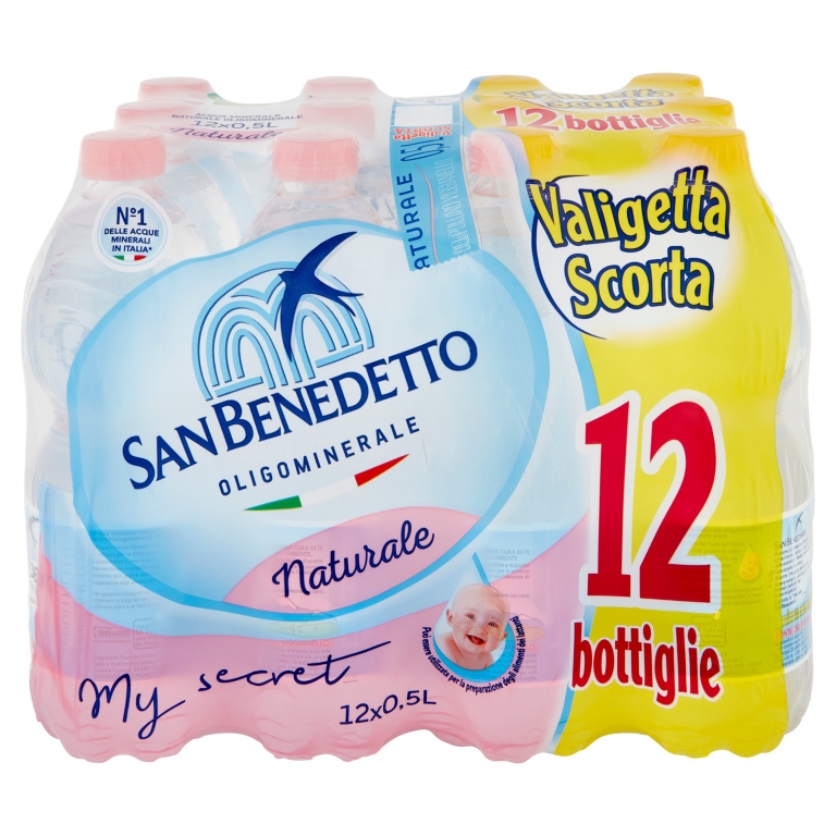 ACQUA MINERALE SAN BENEDETTO DAL PARCO DEL POLLINO NATURALE 0,5L