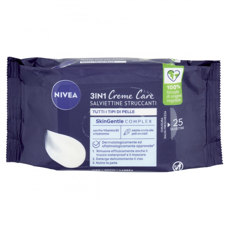 NIVEA CREME CARE SALVIETTINE STRUCCANTI 25 PZ