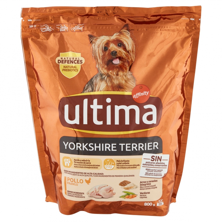 ULTIMA DOG YORKSHIRE TERRIER POLLO 800 G