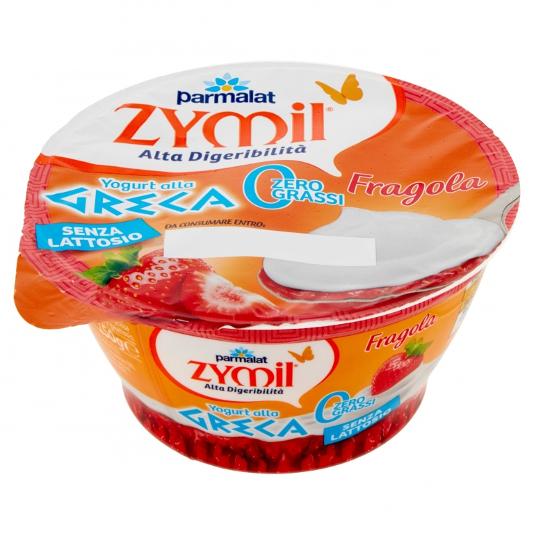 ZYMIL ALTA DIGERIBILITA YOGURT ALLA GRECA 0% DI GRASSI SENZA LATTOSIO FRAGOLA 150 G