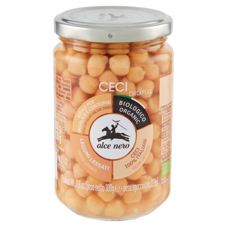 ALCE NERO LEGUMI LESSATI CECI 300 G
