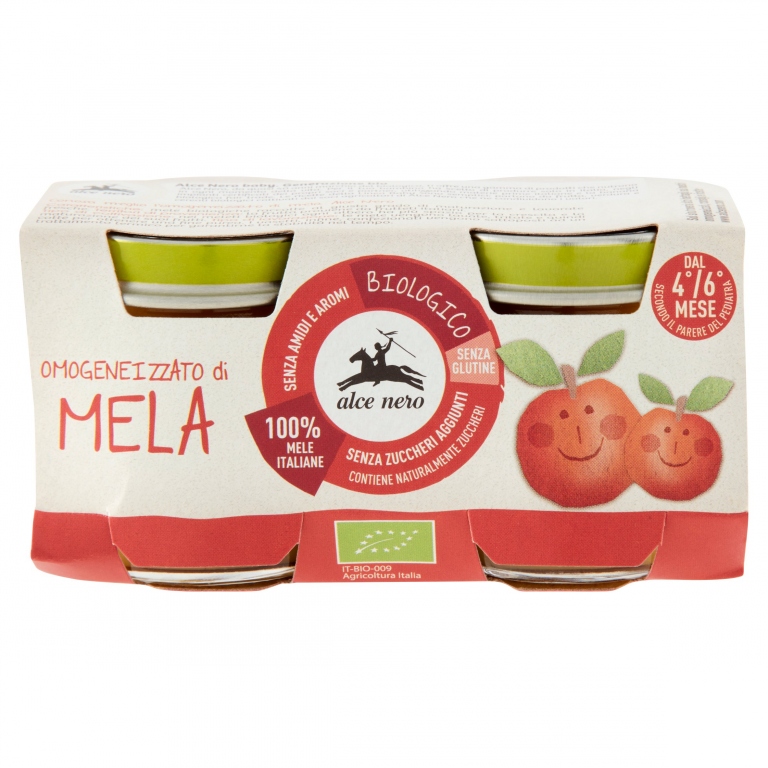 OMO BIO ALCE NERO MELA GR.80X2