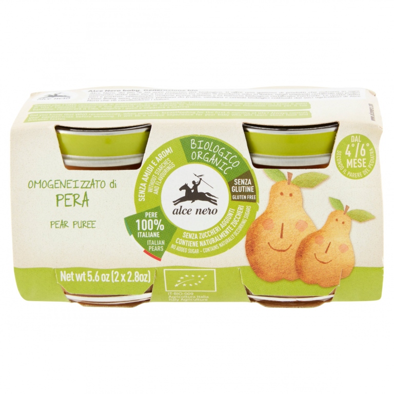 OMO BIO ALCE NERO PERA GR.80X2