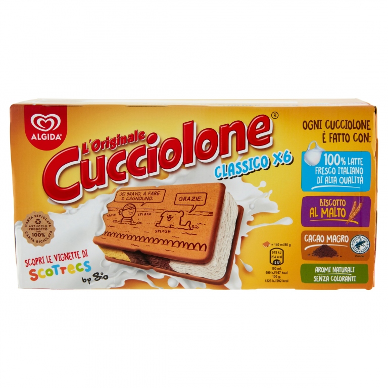 CUCCIOLONE CLASSICO ALGIDA NEW X6 G480            