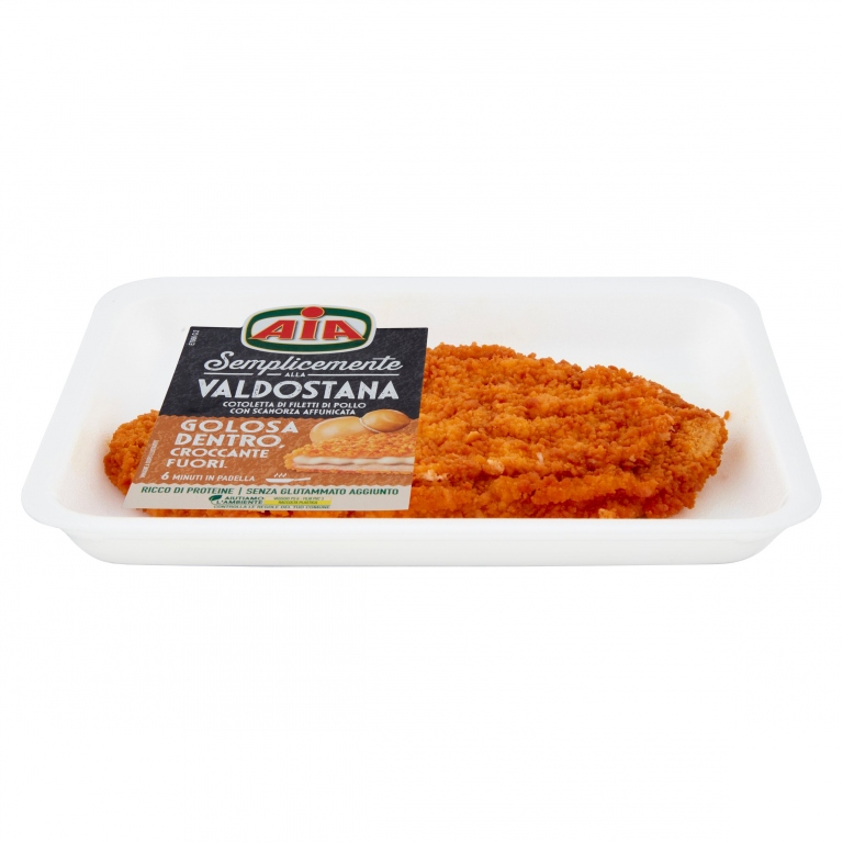 AIA VALDOSTANA COTOLETTA DI FILETTI DI POLLO CON SCAMORZA AFFUMICATA 0,200 KG