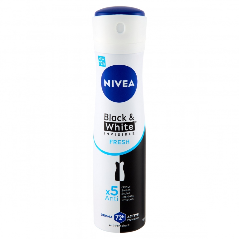 NIVEA DEODORANT ANTI-PERSPIRANT BLACK & WHITE FRESH 150 ML