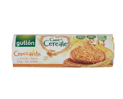 GULLON CUOR DI CEREALE CROCCANTE CON FIOCCHI DI AVENA, MAIS E RISO SOFFIATO 265 G