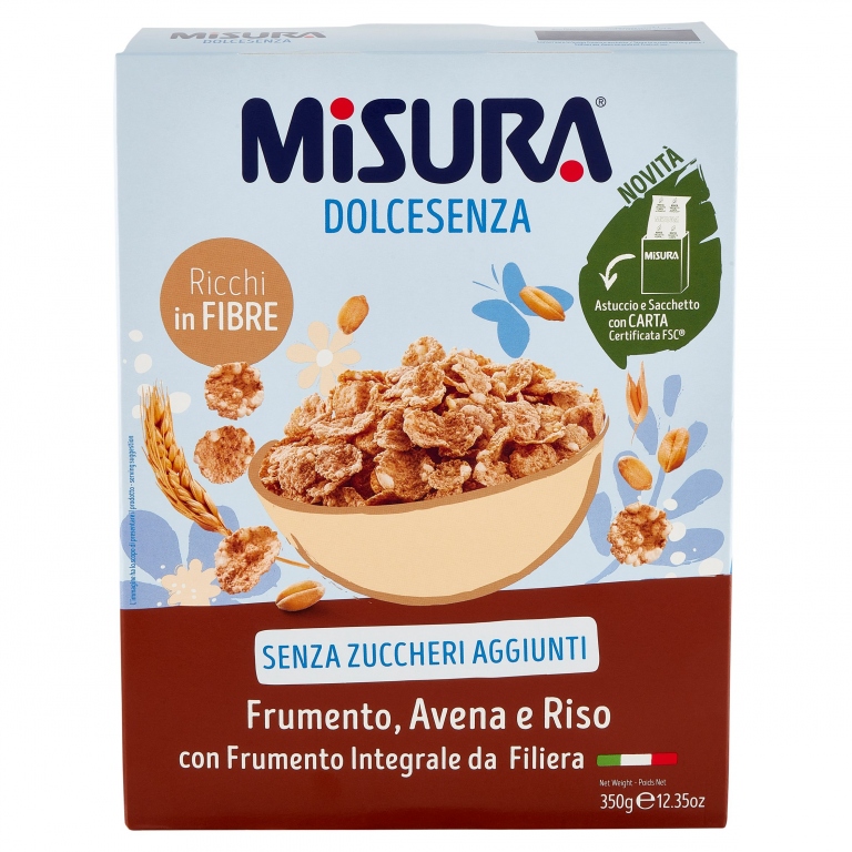 MISURA DOLCESENZA FRUMENTO 100% INTEGRALE AVENA E RISO 350 G
