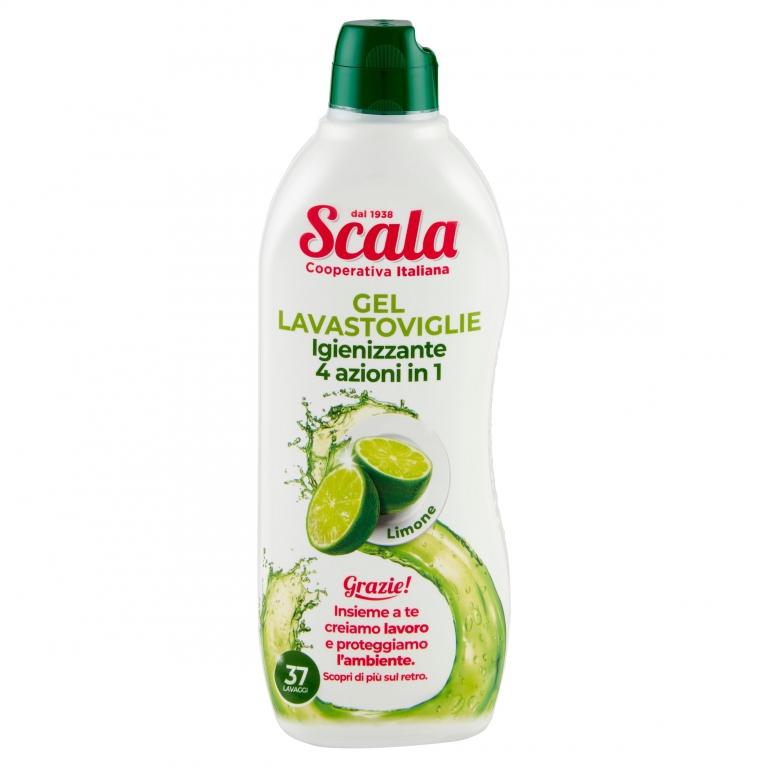 SCALA LAVASTOVIGLIE GEL TUTTO IN 1 AL LIMONE 750 ML