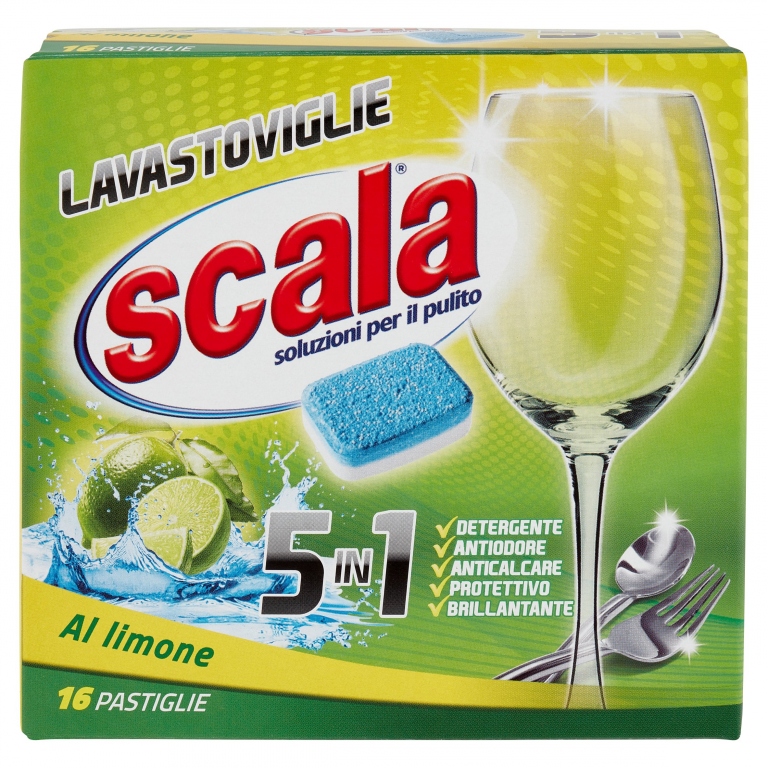 SCALA LAVASTOVIGLIE 5IN1 AL LIMONE 16 X 18 G