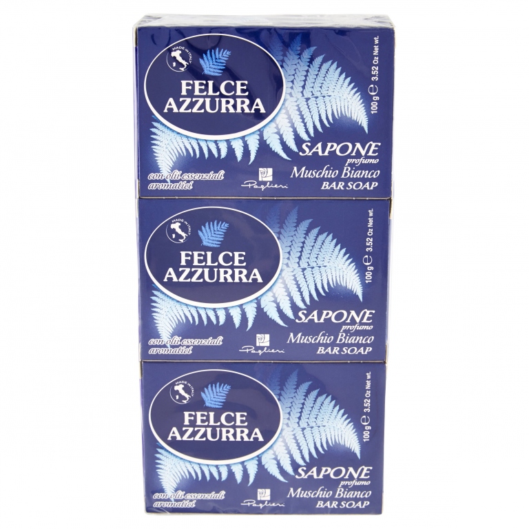 FELCE AZZURRA SAPONE PROFUMO MUSCHIO BIANCO 3 X 100 G