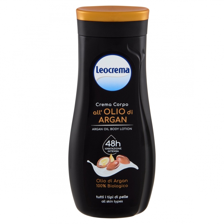 LEOCREMA CREMA CORPO ALL'OLIO DI ARGAN TUTTI I TIPI DI PELLE 250 ML