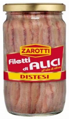 FILETTI ACCIUGHE ZAROTTI GR.720 OLIO GIRASOLE