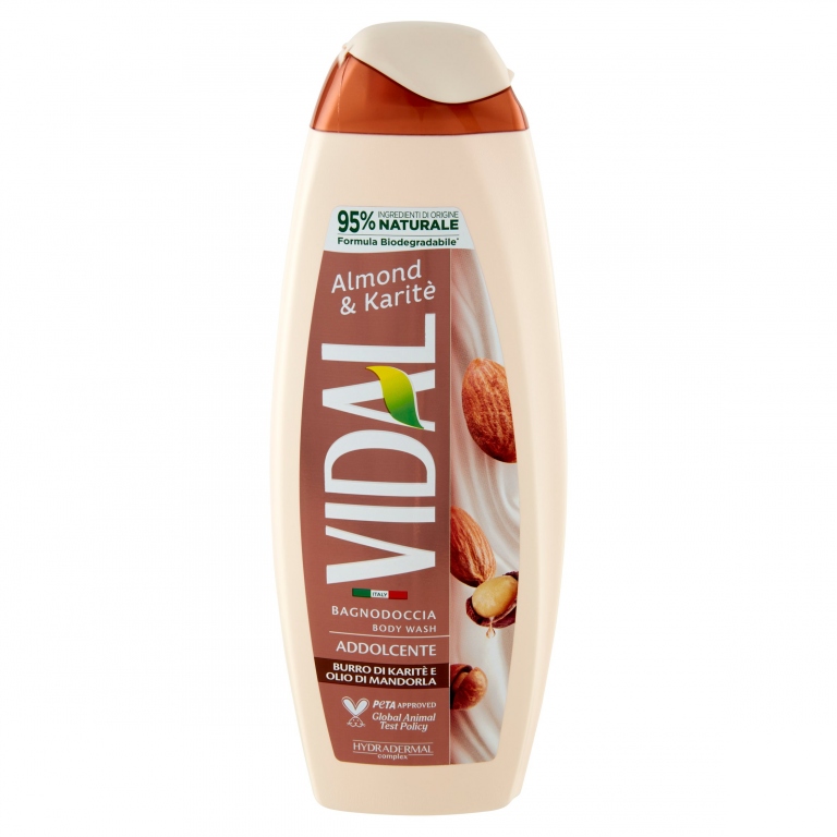 VIDAL ALMOND & KARITE BAGNODOCCIA BURRO DI KARITE E OLIO DI MANDORLA 500 ML