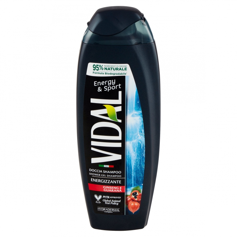 VIDAL ENERGY & SPORT DOCCIASCHIUMA GINSENG E GUARANA 250 ML