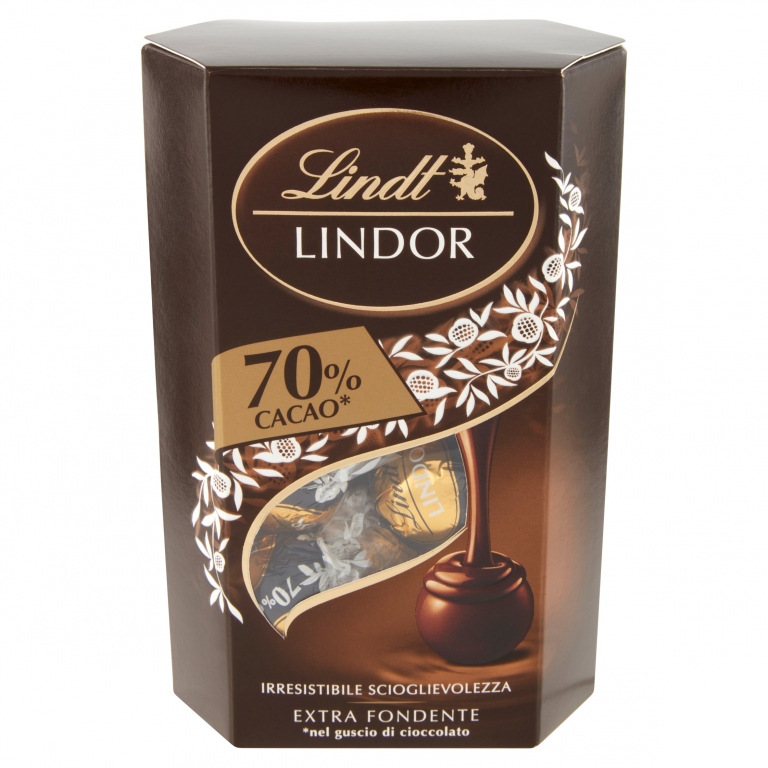LINDT LINDOR 70% CACAO* EXTRA FONDENTE 200 G