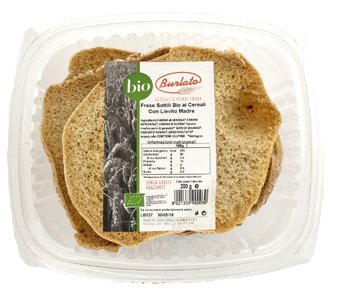 FRESE SOTTILI CEREALI BIO BURLATO G200