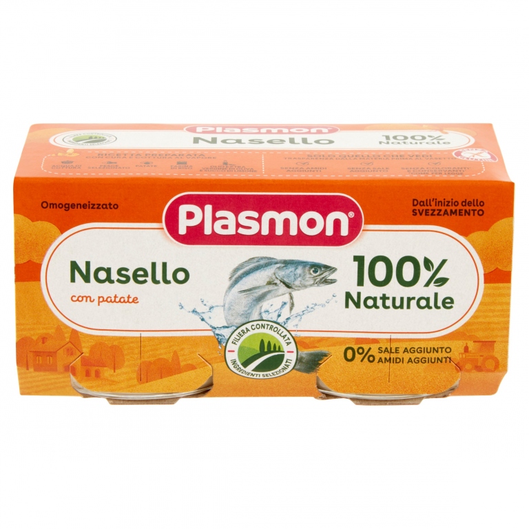 PLASMON NASELLO CON PATATE OMOGENEIZZATO 2 X 80 G