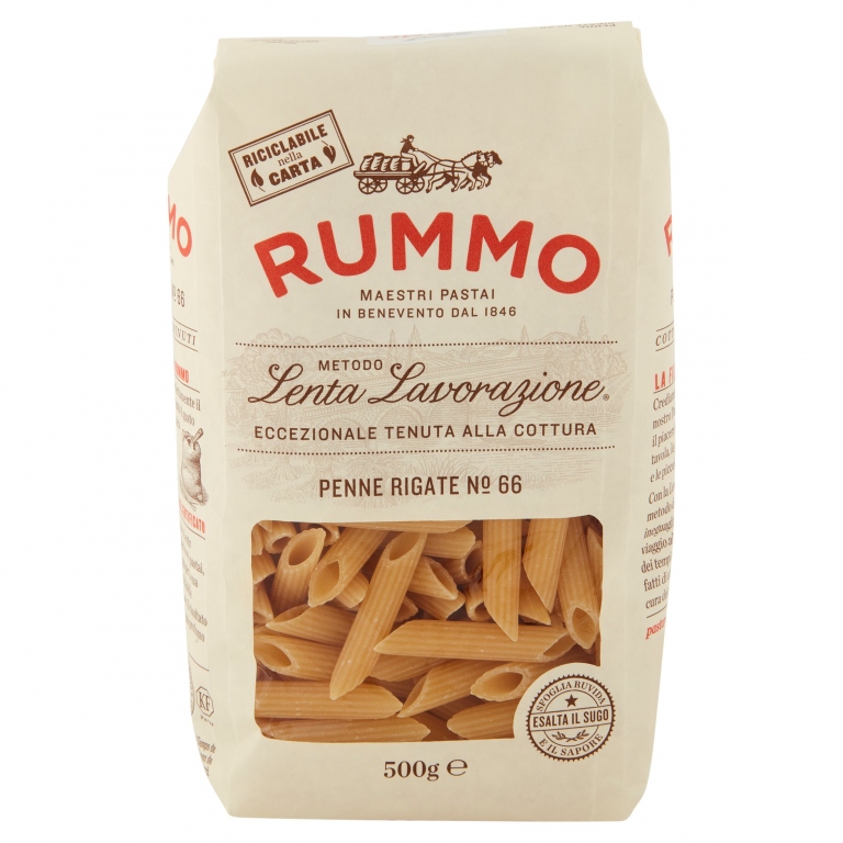 PASTA RUMMO N.66 PENNE RIGATE GR.500              